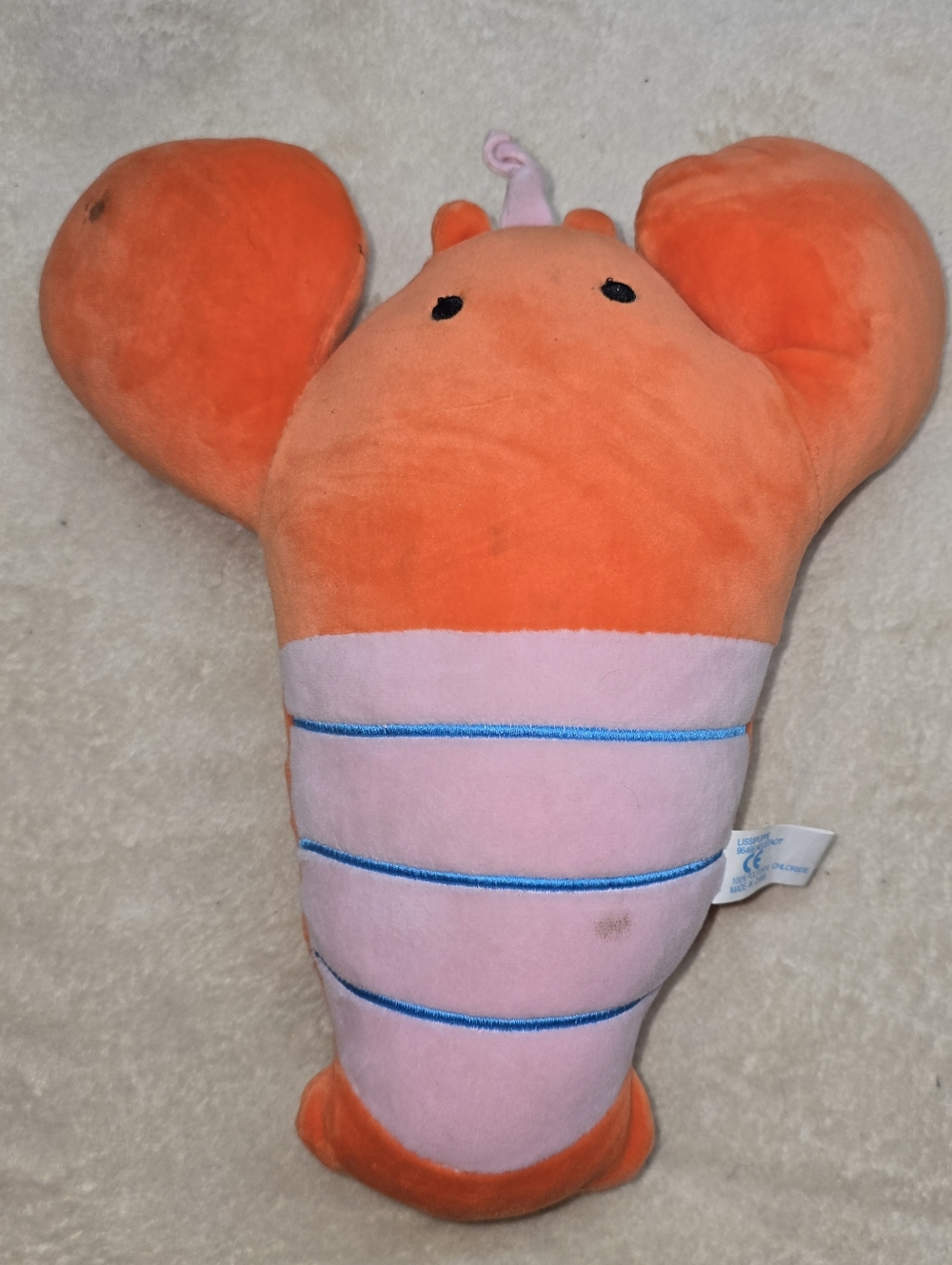 Lissidoll Orange  Lobster Plush